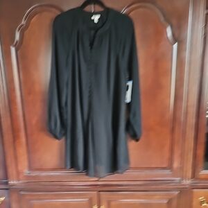 Joie Black Long-Sleeve Mini Dress